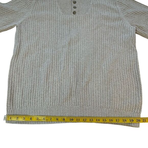 Eddie Bauer Y2K 100% Cotton Beige Sweater Size XL TALL - Picture 9 of 12